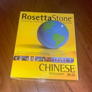 💙 Rosetta Stone Level 1  Mandarin Chinese Learning CD Pre-owned.
